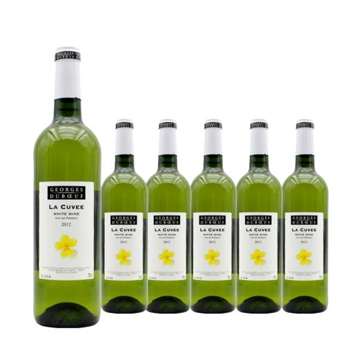 整箱装 法国原瓶进口干白 乔治杜博夫白葡萄酒Georges Duboeuf Cuvee White 750ml*6 商品图0