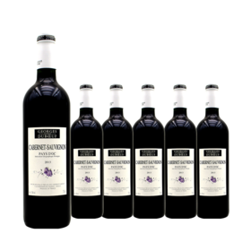 整箱特惠装 法国原瓶进口红酒 乔治杜博夫赤霞珠干红葡萄酒 Georges Duboeuf  750ml*6