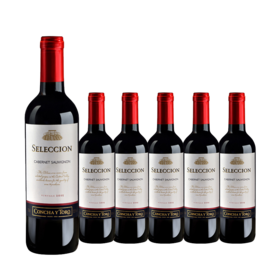 整箱特惠装 智利原瓶进口红酒 干露智选系列赤霞珠干红葡萄酒 Concha Y Toro Selection CS 375ml*6