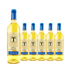 整箱特惠装 法国原瓶进口白葡萄酒 泰妮丝苏维浓干白葡萄酒 Tanins Sauvignon Blanc 750ml*6