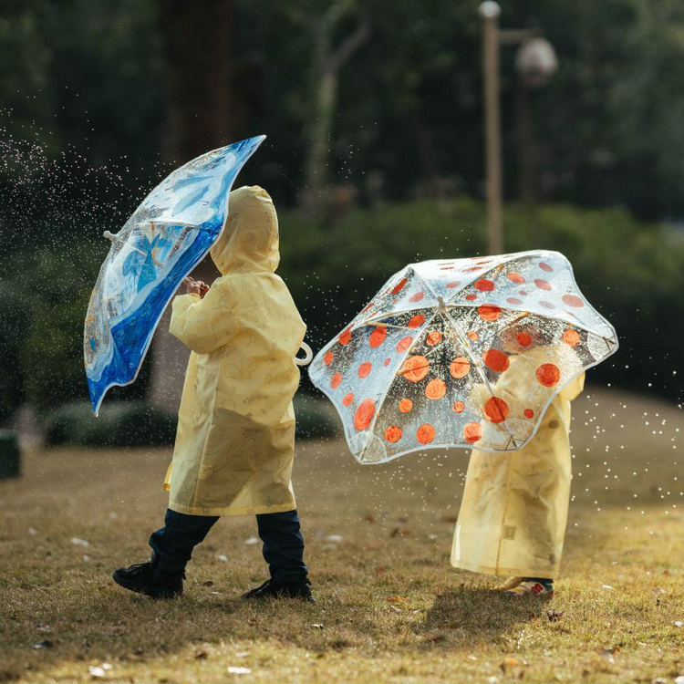 儿童可diy涂鸦透明环保安全雨伞套装