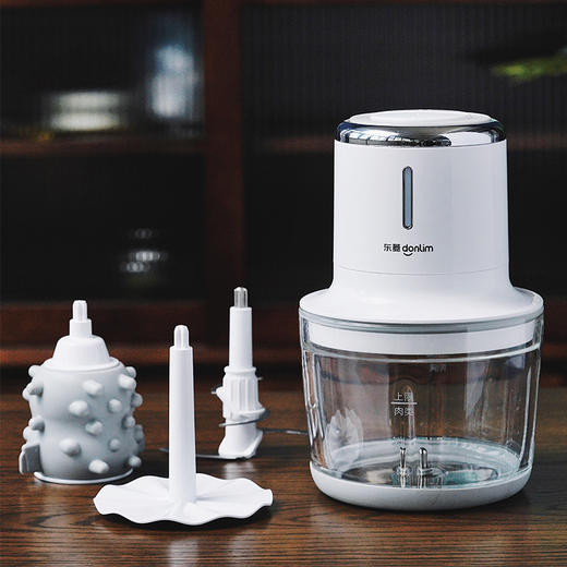 【无线设计 可剥蒜 可搅肉 一键启动】东菱无线绞肉机 料理机 商品图1