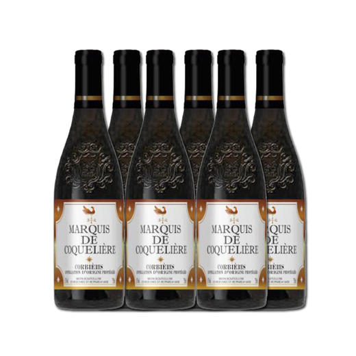 雄鸡库凯侯爵科比耶干红葡萄酒750ml 单瓶/6支装 商品图1