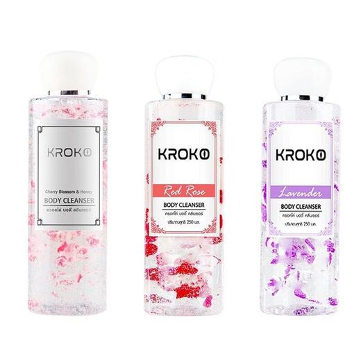 〖拍1发2〗泰国进口KROKO樱花玫瑰薰衣草沐浴露 250ml/瓶 花瓣沐浴液持久留香 商品图1