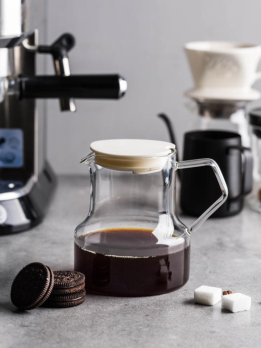 摩登主妇耐高温玻璃茶壶泡红茶带过滤冲茶器家用摩卡咖啡壶咖啡杯 商品图3