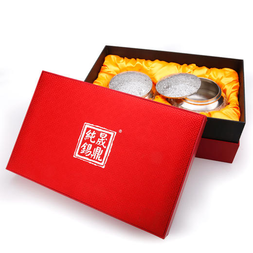 手工斑锡围棋罐 商品图2