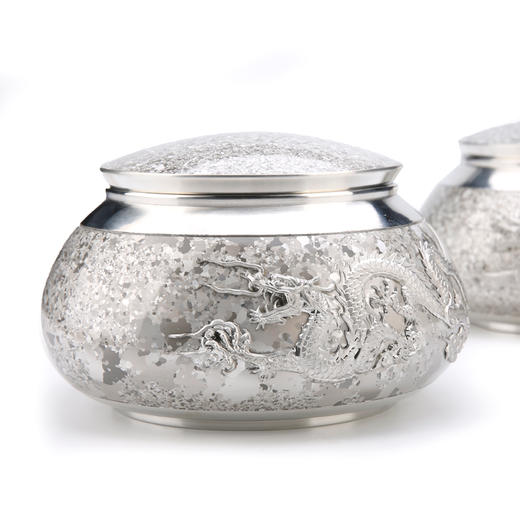 手工斑锡围棋罐 商品图1