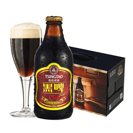 青岛啤酒礼盒皮尔森330*2瓶+黑啤330瓶*2瓶+黑啤枣味296ML*2瓶 商品图3