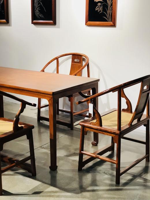 红桥红  家具严选  缅甸花梨(大果紫檀）  【攒靠背圈椅茶桌】 商品图6