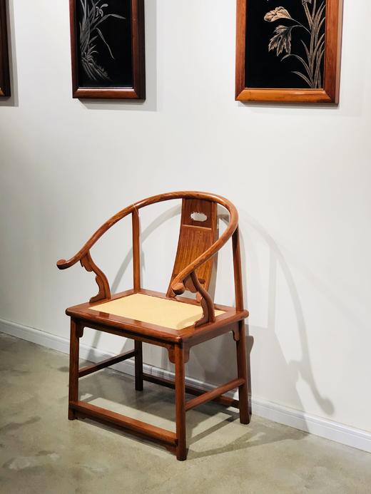 红桥红  家具严选  缅甸花梨(大果紫檀）  【攒靠背圈椅茶桌】 商品图3