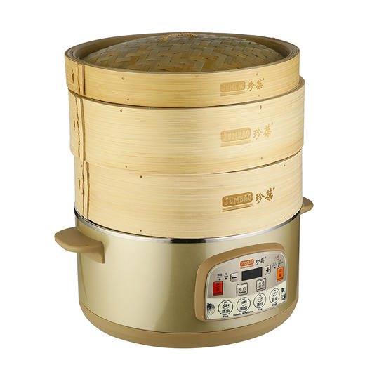 珍葆 BM-B01 中式电竹蒸锅 多功能竹香电蒸锅 环保蒸汽锅 商品图1