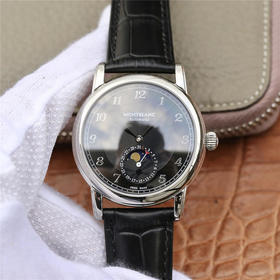 万宝龙明星leagcy璀璨星耀月相盘 直径42mm厚度10mm 淬火工艺蓝钢针，重金打造，Pelletteria意大利牛皮+三重折叠，日本进口9015改造MB 29.14机芯