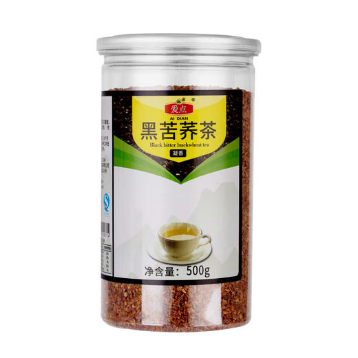 爱点苦荞茶 黑苦荞茶 全胚芽荞麦茶 罐装 500g 商品图0