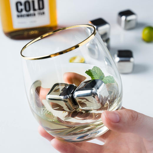 摩登主妇 304不锈钢金属速冻冰格家用冰块冰酒石威士忌冰镇神器 商品图2