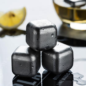 摩登主妇 304不锈钢金属速冻冰格家用冰块冰酒石威士忌冰镇神器