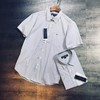 山东鲁泰面料！26支色织棉！及其罕见！淘米男士条纹半袖衬衫MCS61934 商品缩略图1