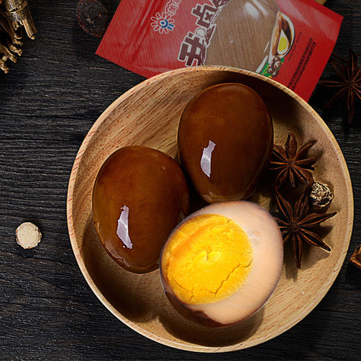 美客多 卤蛋 五香卤蛋 无壳鸡蛋 40g*50颗装 五香卤味鸡蛋 包邮 商品图0