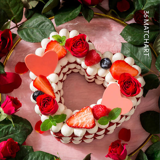 36cake爱心裸蛋糕-创意生日求婚告白甜品，爱ta就送ta 商品图0