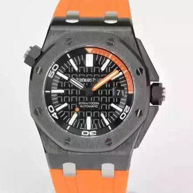 爱彼15707。原装锻造碳纤维+钛合金！实测高强度防水200米！进口9015改正品3120全自动机械机芯，男士，42mm直径腕表！