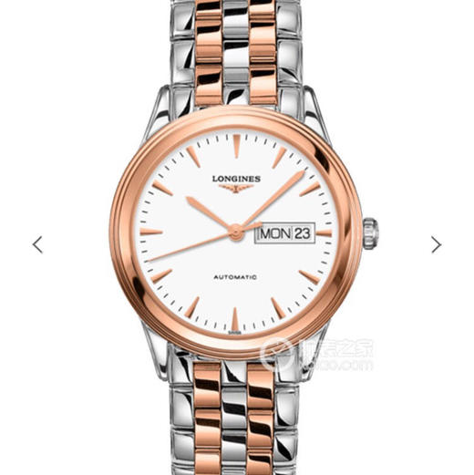 浪琴军旗系列双历L4.899.3.92.7尺寸38.5mm.中英文星期日历双显示.也可选择德文英文显示，正品一样的ETA2836-2机芯 商品图0