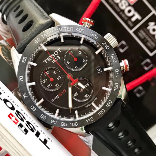 原单品质TISSOT  天梭，新款T100运动系列男表，陶瓷圈口，多功能六针，原装瑞士ETA石英机芯，全部原装配件组装，认准细节。表径42mm。一表一号，三码一表，全套专柜包装。 商品图5