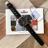 原单品质TISSOT  天梭，新款T100运动系列男表，陶瓷圈口，多功能六针，原装瑞士ETA石英机芯，全部原装配件组装，认准细节。表径42mm。一表一号，三码一表，全套专柜包装。 商品缩略图1
