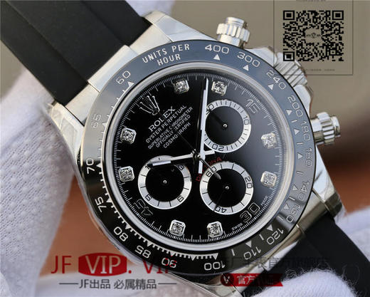 JH劳力士迪通拿全新升级版本，劳力士Rolex，chaoji宇宙计时迪通拿升级版本。男士腕表，橡胶表带，自动机械机芯，密底 商品图4