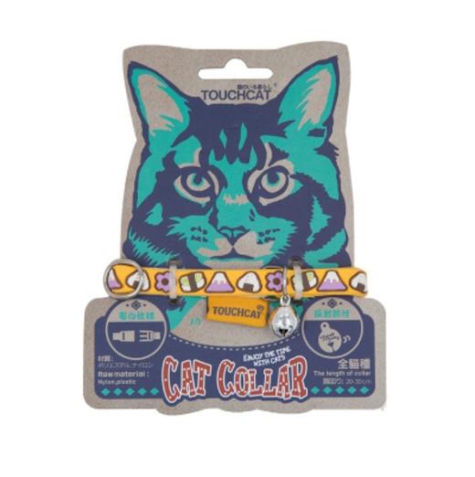Touchcat 弹力招福猫项圈蓝色/粉红/橘色 商品图3