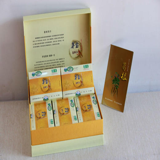 茅宝葛根茶 茅山特产 野生天然葛根茶 葛根丁 600g 礼盒装 包邮 商品图2