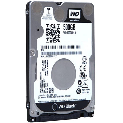 西部数据(WD)黑盘 500G SATA6Gb/s 7200转32M 笔记本硬盘（原装拆机） 商品图0