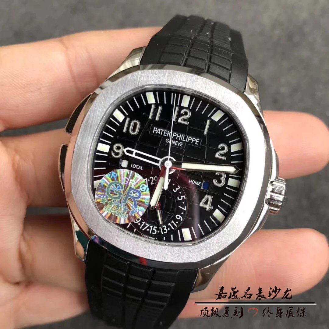 【gr厂出品】新款pp百达aquanaut 5164a旅行家,市面唯一具备24小时制