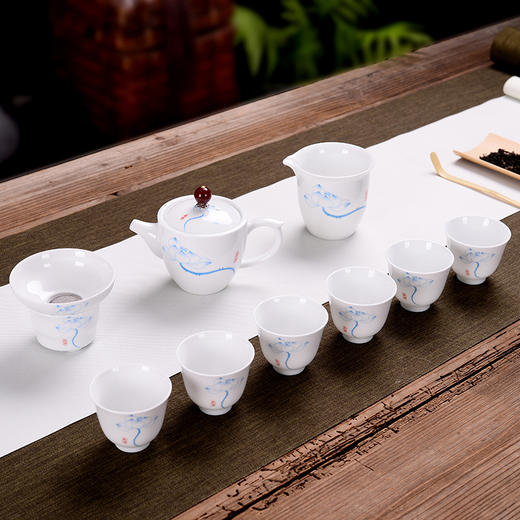 功夫茶具 陶瓷茶具 主人杯 公道杯 品茗杯 西施壶 礼品套装 商品图1