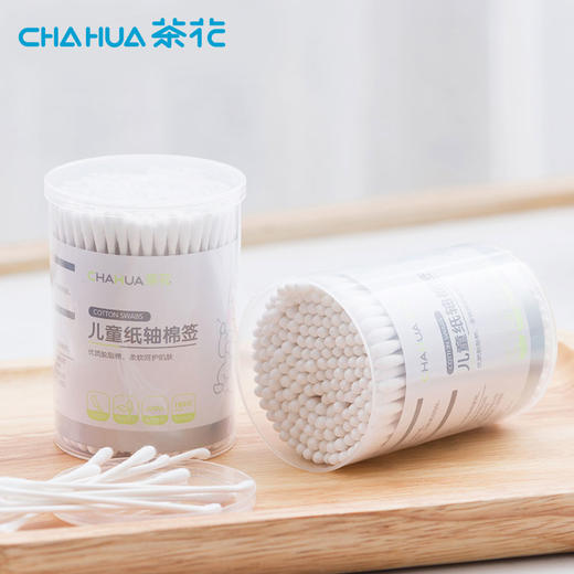 【茶花】儿童纸轴棉签 商品图1