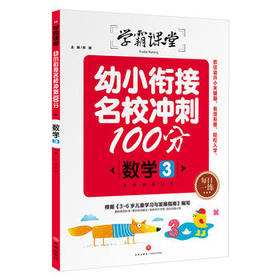 幼小衔接名校冲刺100分数学3学霸课堂看图数字大王学龄前3-5-6岁幼儿园儿童早教大班一年级拼音教材宝宝启蒙书幼儿思维书籍正版