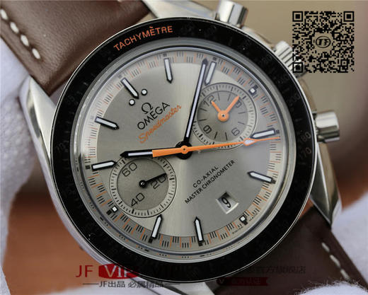 欧米茄赛车计时码表【SPEEDMASTER】采用7750改欧米茄9900计时机芯。男士腕表，皮表带，自动机械机芯，透底。 商品图4