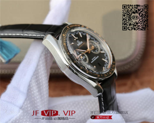 欧米茄赛车计时码表【SPEEDMASTER】采用7750改欧米茄9900计时机芯。男士腕表，皮表带，自动机械机芯，透底。 商品图6