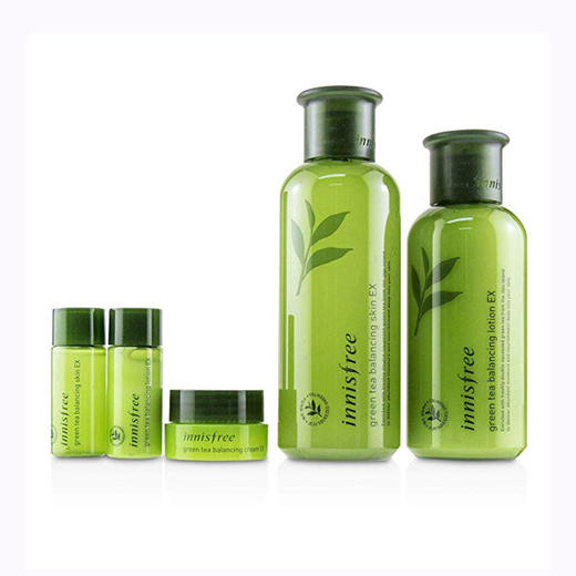 〖韩国〗保税仓直发 悦诗风吟innisfree 新款绿茶精萃 绿茶平衡保湿水乳套装（新老包装随机发货） 商品图1