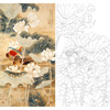 陈之佛竖幅工笔花鸟白描底稿-荷花鸳鸯-QA21 商品缩略图0