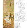 陈之佛竖幅工笔花鸟白描底稿《蕉阴双鹅》-多种白描尺寸可选-QA25 商品缩略图0