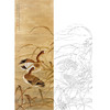 陈之佛竖幅工笔花鸟白描底稿-秋江双雁-QA36 商品缩略图0