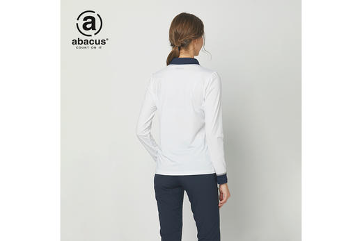 abacus高尔夫 女士长袖T恤 翻领golf运动休闲上衣春夏款 白色 XS 商品图3
