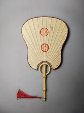 【手工水墨精拓小圆扇】婚庆题材