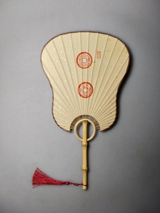 【手工水墨精拓小圆扇】婚庆题材 商品图0