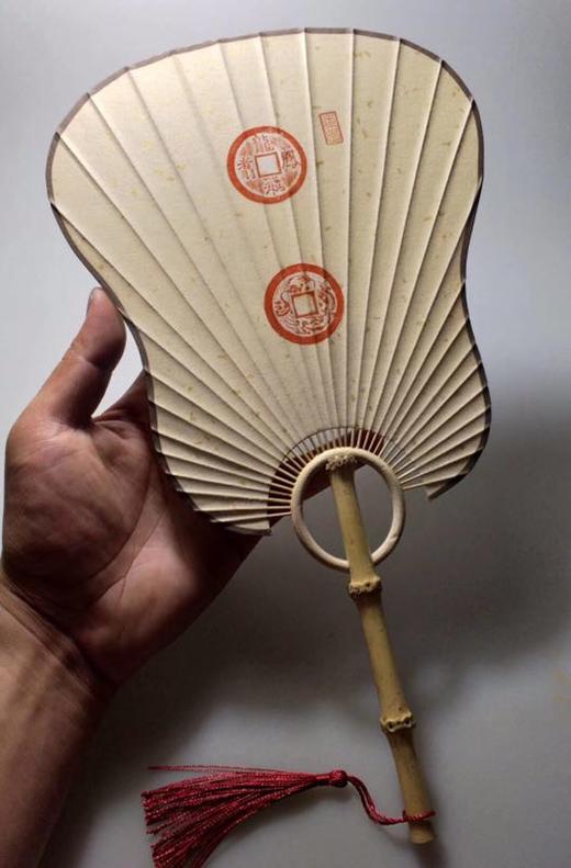 【手工水墨精拓小圆扇】婚庆题材 商品图2