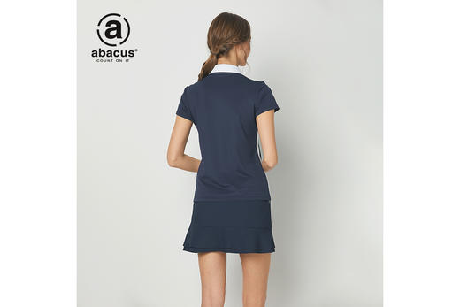 实体现货Abacus高尔夫短袖T恤女翻领golf运动休闲上衣春夏季 白色 XS 商品图3