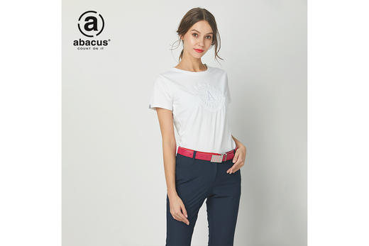 abacus高尔夫服装上衣短T 2688女式短袖T恤运动透气快干 黑色 S 商品图3