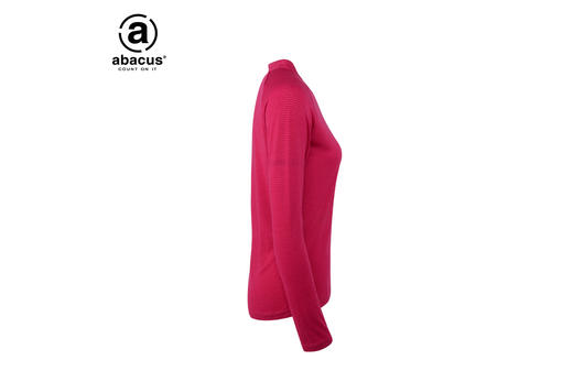 新品abacus高尔夫女士长袖T恤 2670薄款高尔夫女休闲衣服 女士运动长袖 高尔夫服装 玫红 XS 商品图2