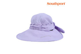 Southport秀仕宝高尔夫帽子 女士夏季防UV帽 休闲旅游女款大沿防嗮帽 女士遮阳帽 嫩紫