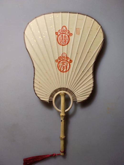 【手工水墨精拓小圆扇】婚庆题材 商品图1