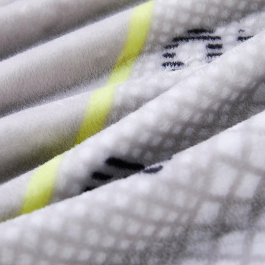 HBMT-015L HUGO BOSS LOGO 格纹毯（灰） 商品图3